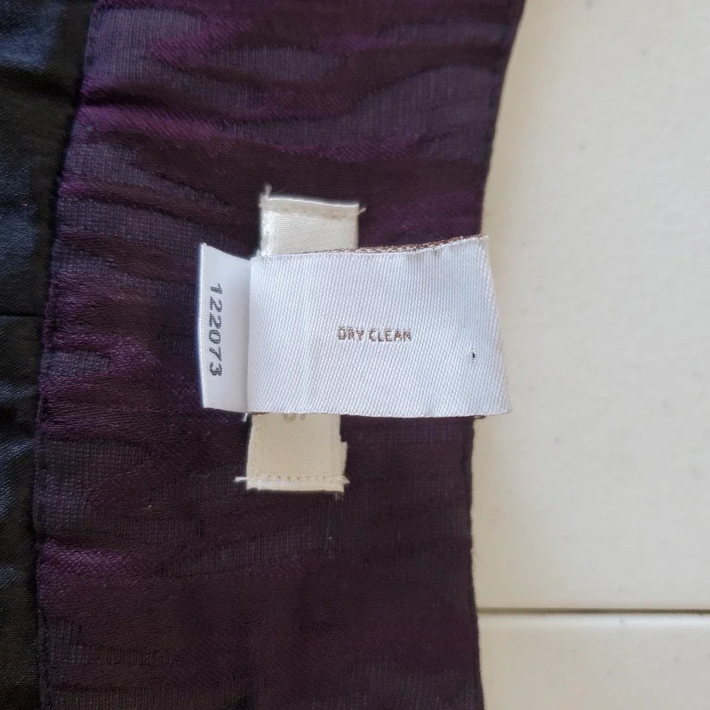 Chicos Jacket Womens Medium‎ Purple Beaded Elegant Fall Holiday Formal Lux Glam